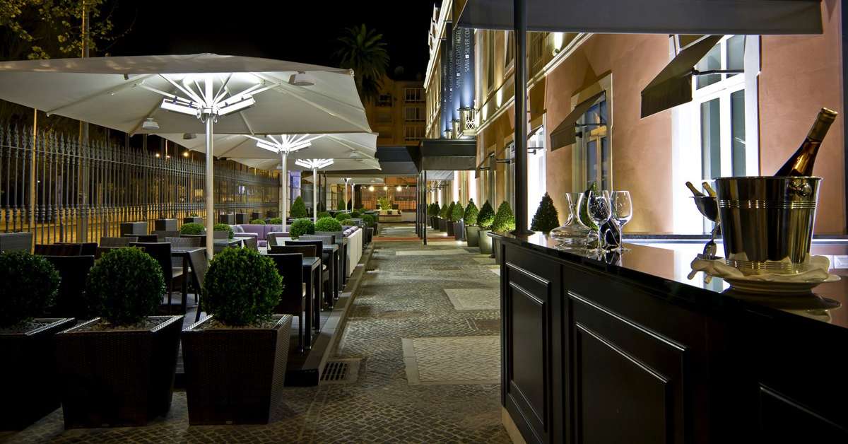 Een foto van het interieur van Sana Silver Coast Hotel
