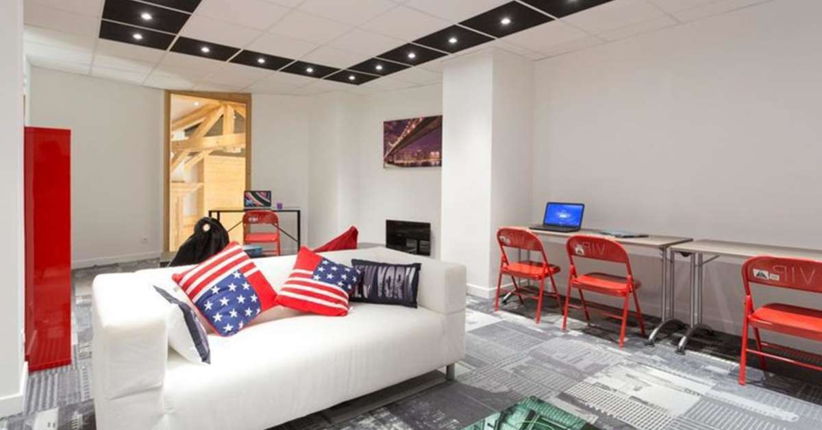 Een foto van het interieur van Hotel Club MMV Les Arolles