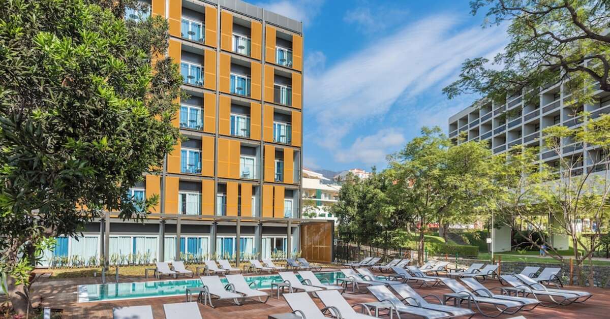 Ein Foto vom Pool im Pestana Casino Studios