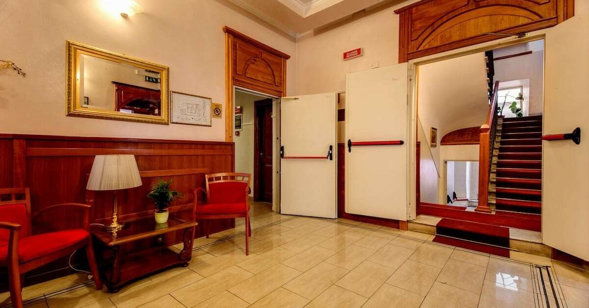 Een foto van het interieur van Hotel Parker
