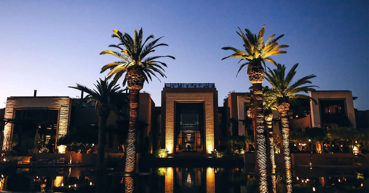 Een foto van de buitenkant van Royal Palm Marrakech