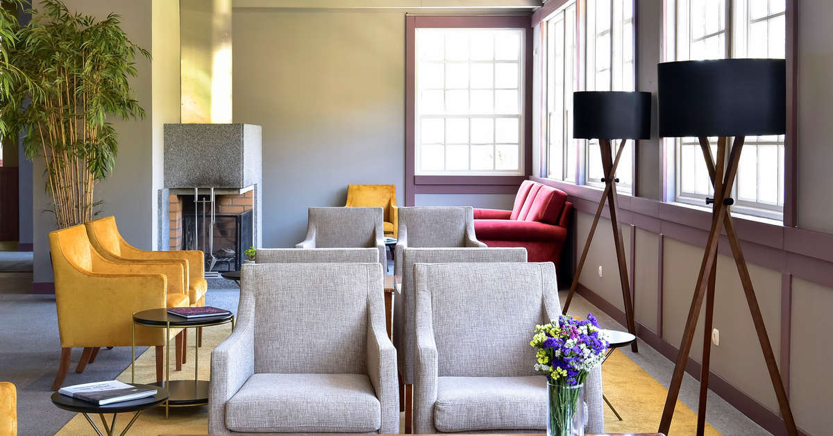 Een foto van het interieur van Hotel Central