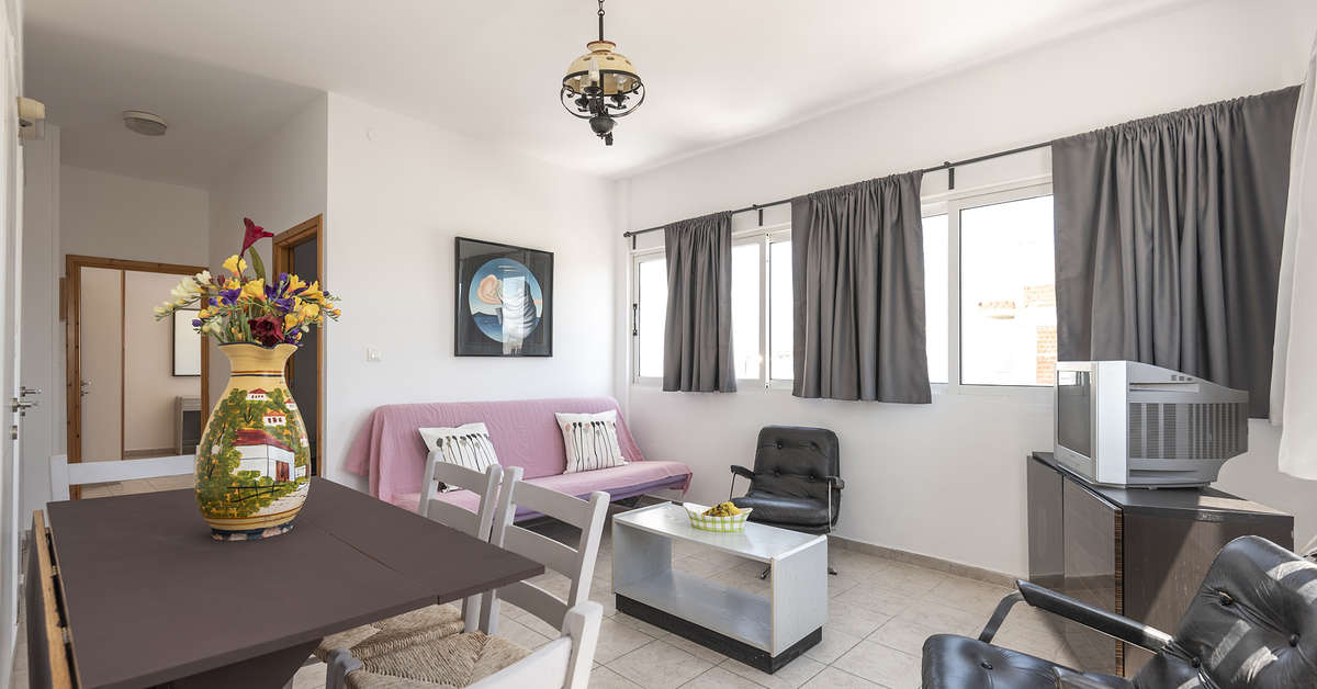 Een foto van het interieur van Kardamena Holidays Appartementen