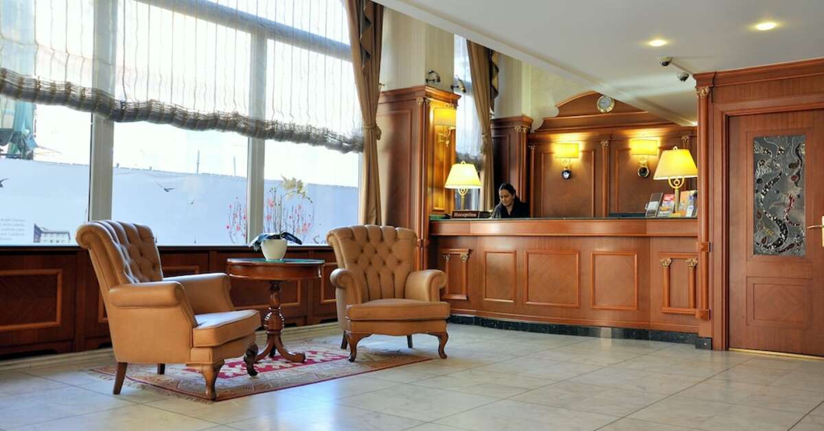 Een foto van het interieur van Hotel Centrum Istanbul