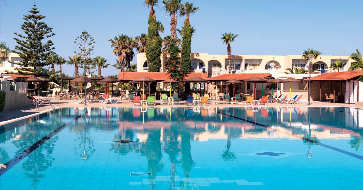 Een foto van een overzicht van Euro Village Achilleas Hotel