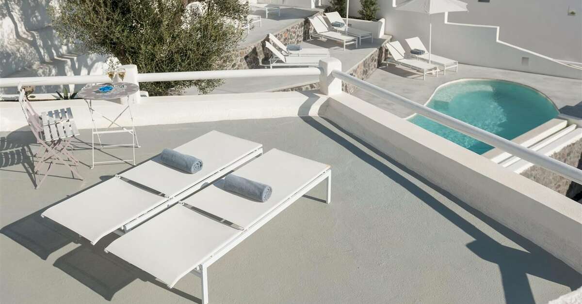 Ein Foto von der Außenansicht des Senses Boutique Hotel & Luxury Suites