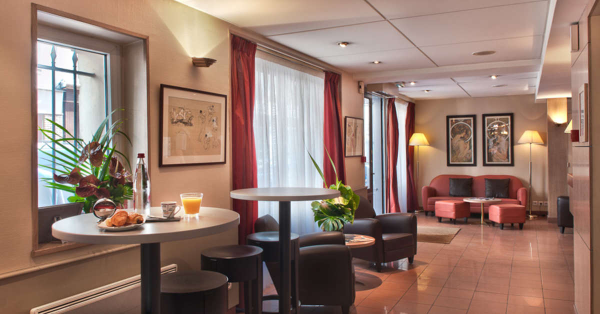 Een foto van het interieur van Hotel Appia la Fayette