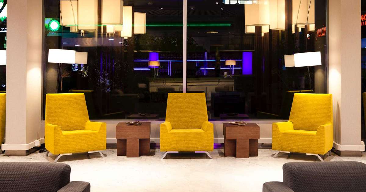 Een foto van het interieur van Aparthotel Atenea Barcelona