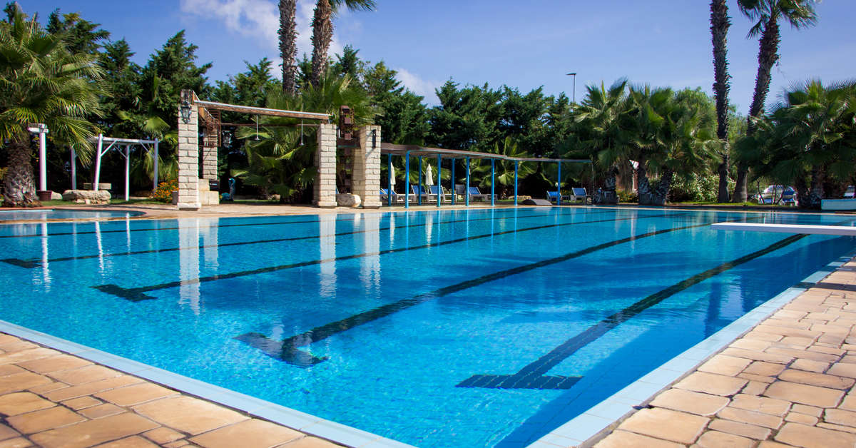 Een foto van het zwembad bij Unahotels Regina Bari