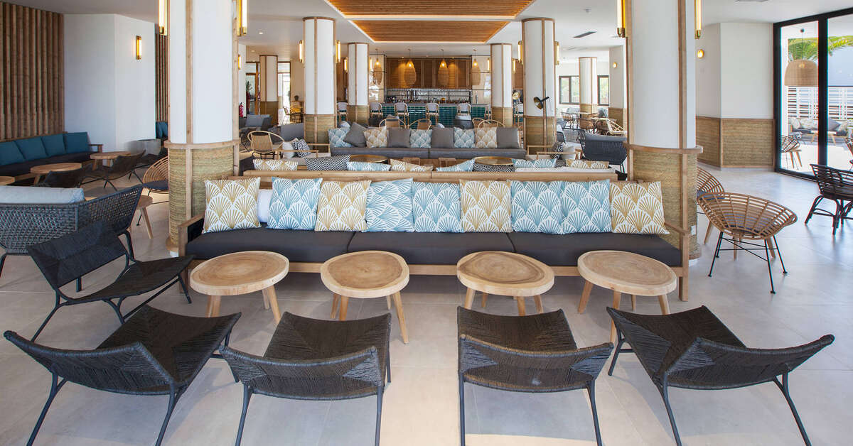Een foto van het interieur van Corallium Dunamar by Lopesan Hotels