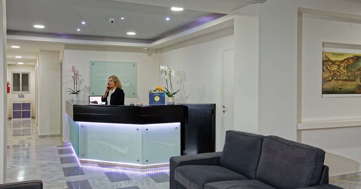 Een foto van het interieur van Hotel Archipelagos