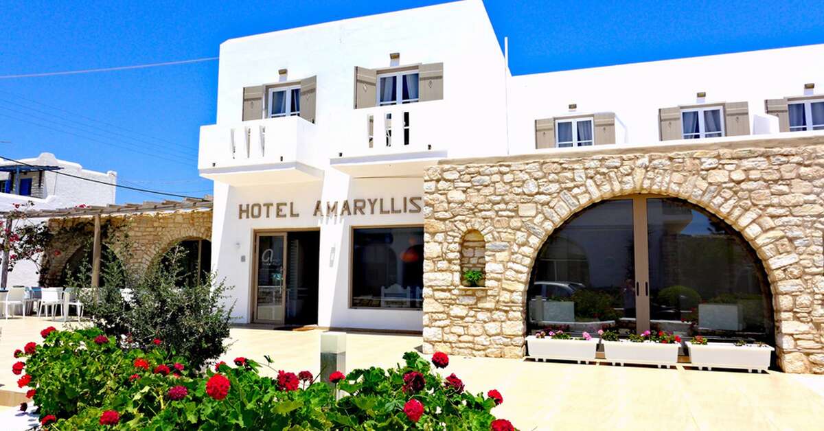 Een foto van de buitenkant van Amaryllis Paros Beach Hotel