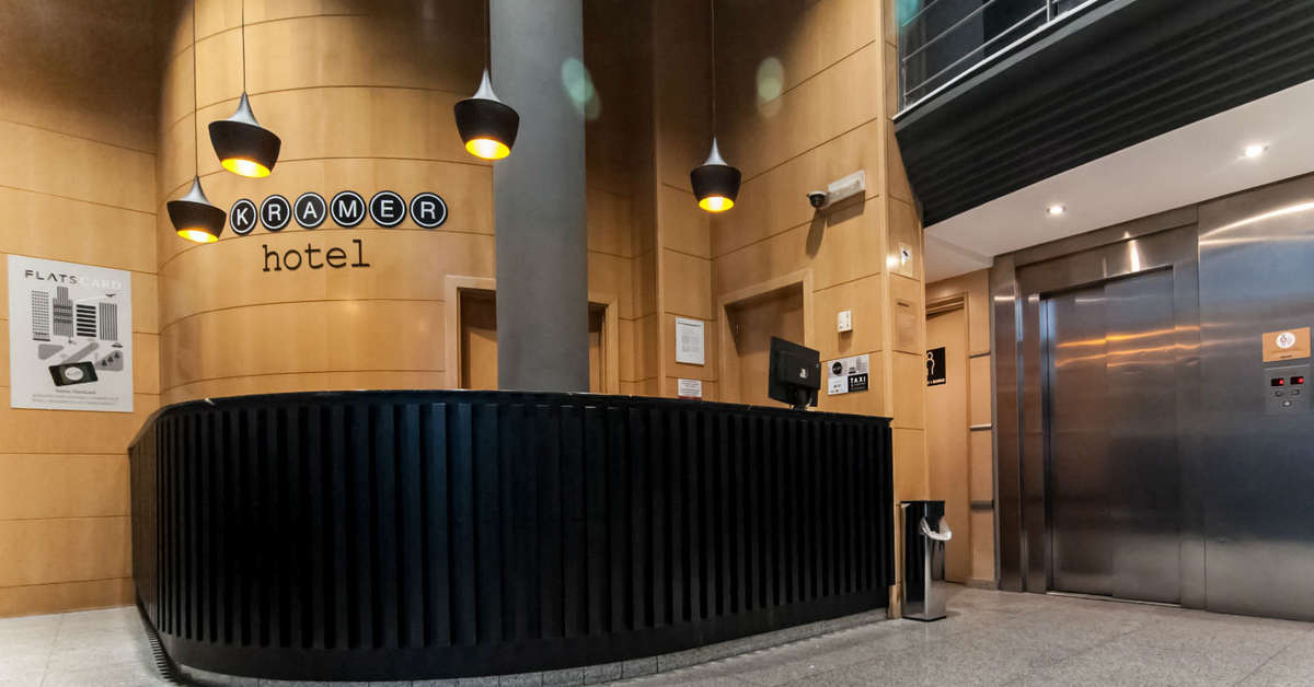 Een foto van het interieur van Hotel Kramer