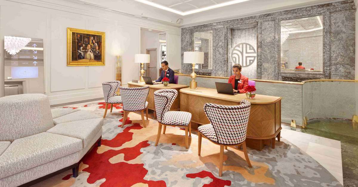 Een foto van het interieur van NH Collection Taormina