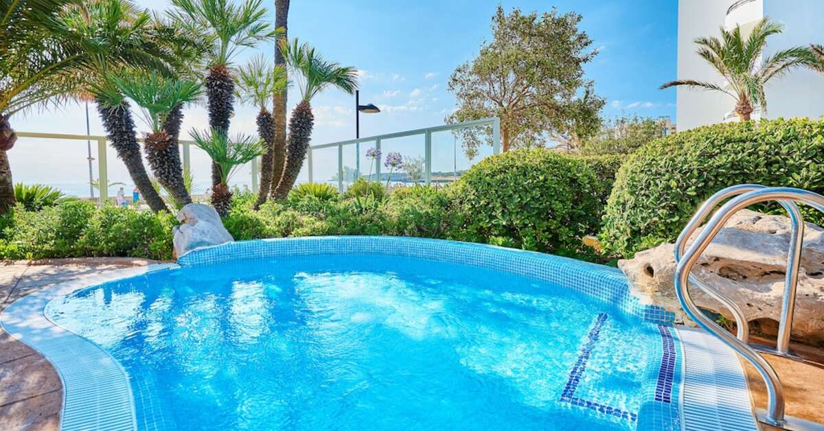 Ein Foto vom Pool im Hipotels Hipocampo Playa