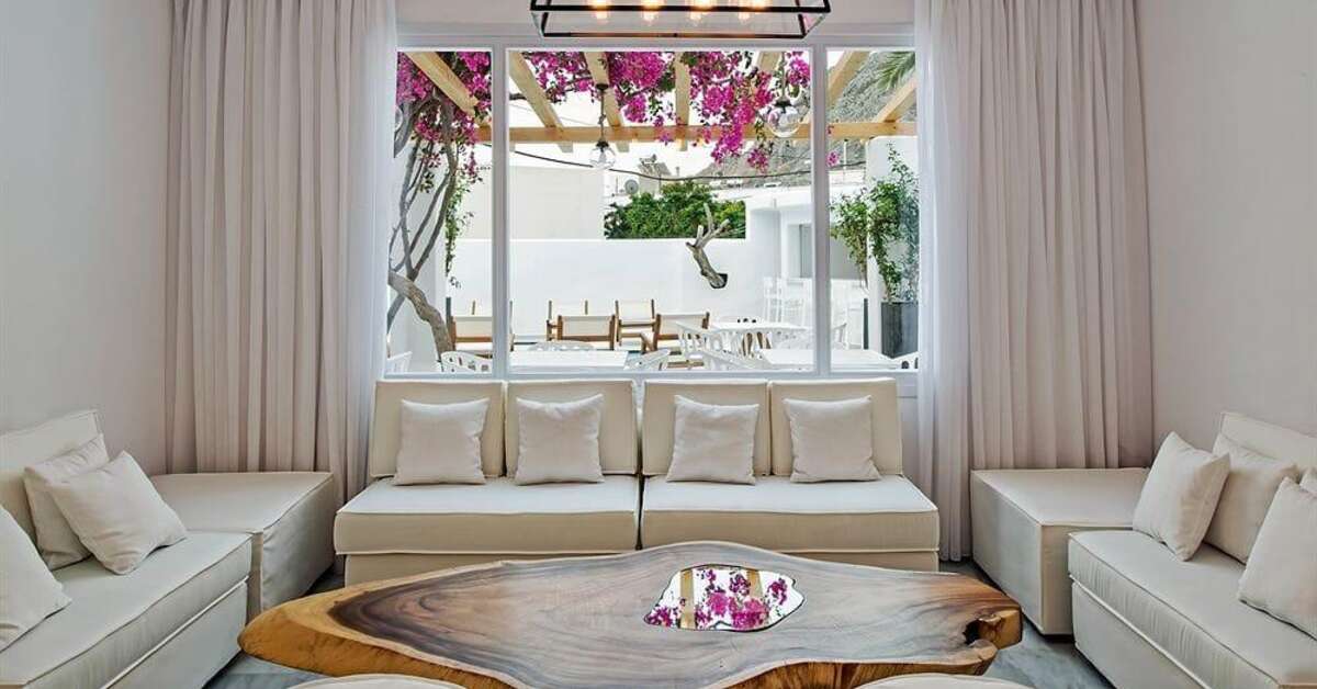 Een foto van het interieur van Cavo Bianco