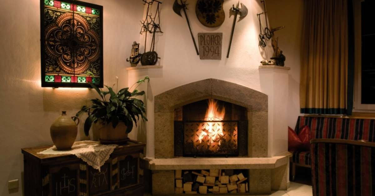 Een foto van het interieur van Hotel Hochland
