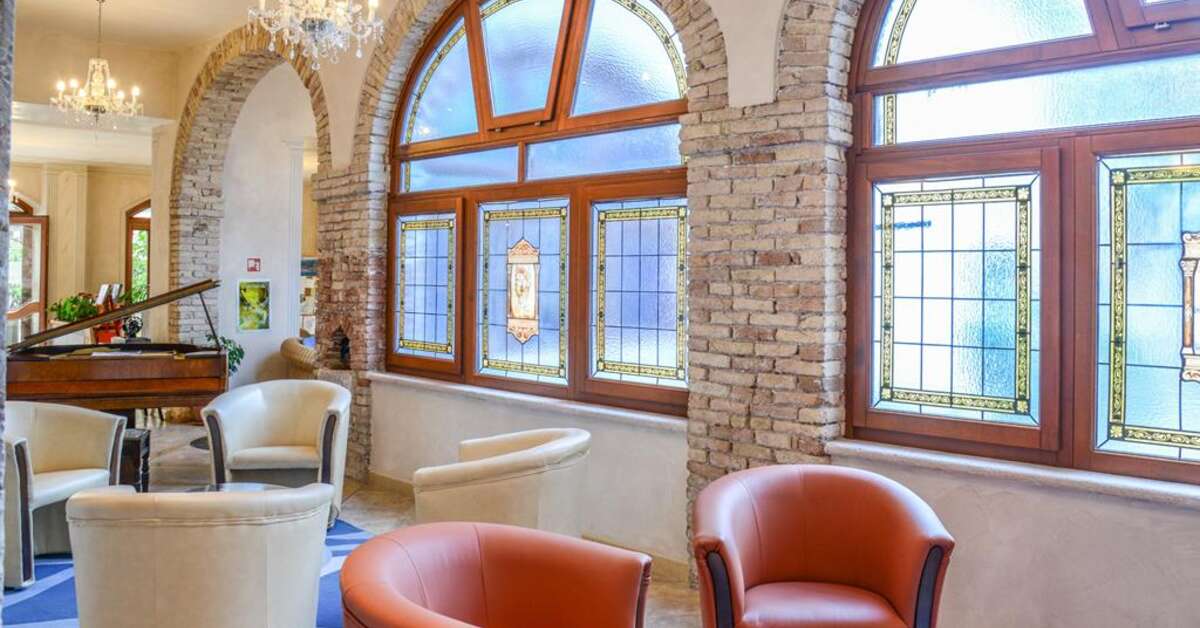 Een foto van het interieur van Hotel Antico Monastero