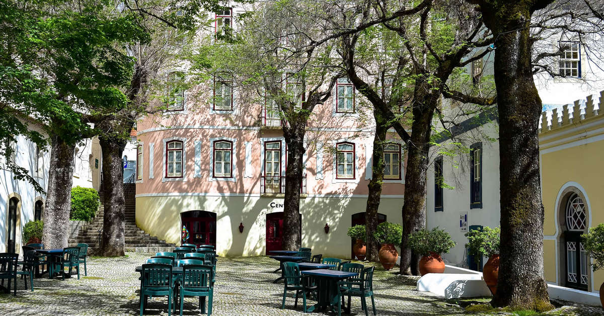 Ein Foto von der Terrasse im Pure Monchique Hotel