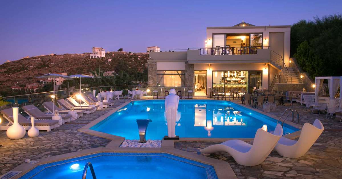 Een foto van het zwembad bij Happy Cretan Suites