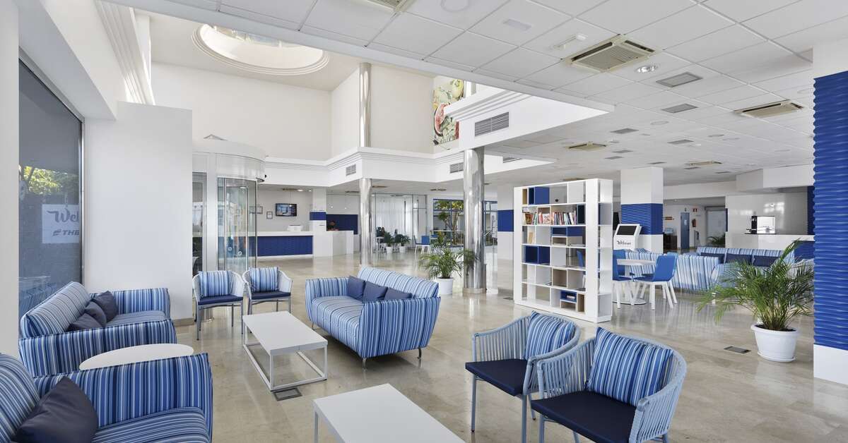 Een foto van het interieur van THB Tropical Island