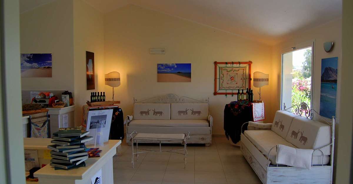 Een foto van het interieur van Hotel Budoni Beach