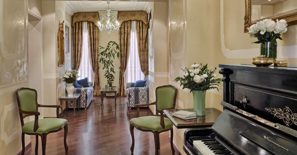 Een foto van het interieur van Antica Locanda Al Gambero