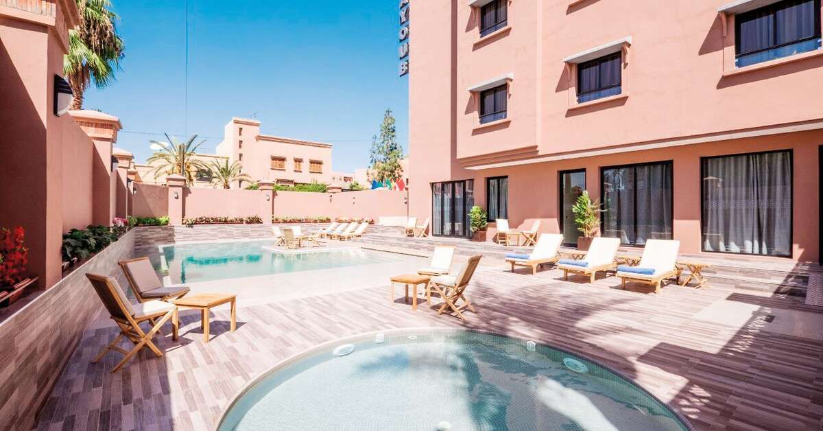 Een foto van het zwembad bij Hotel Ayoub