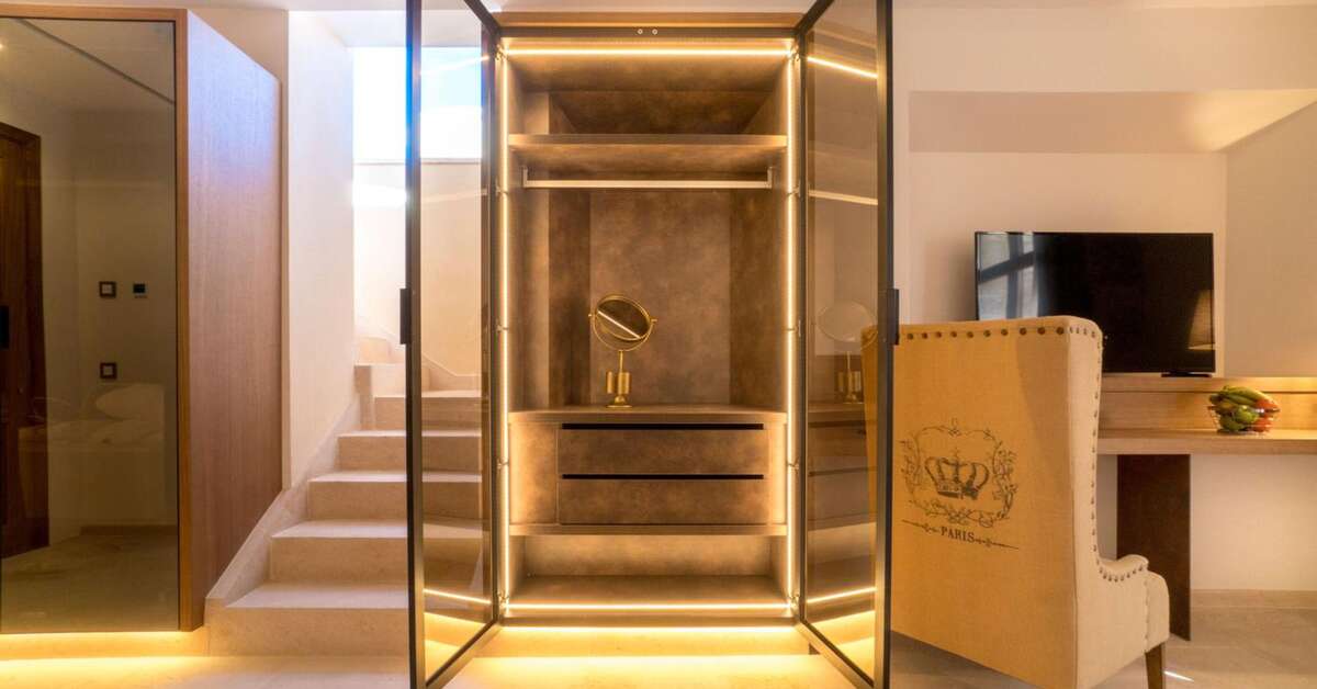 Een foto van het interieur van Hotel Creu de Tau Art & Spa