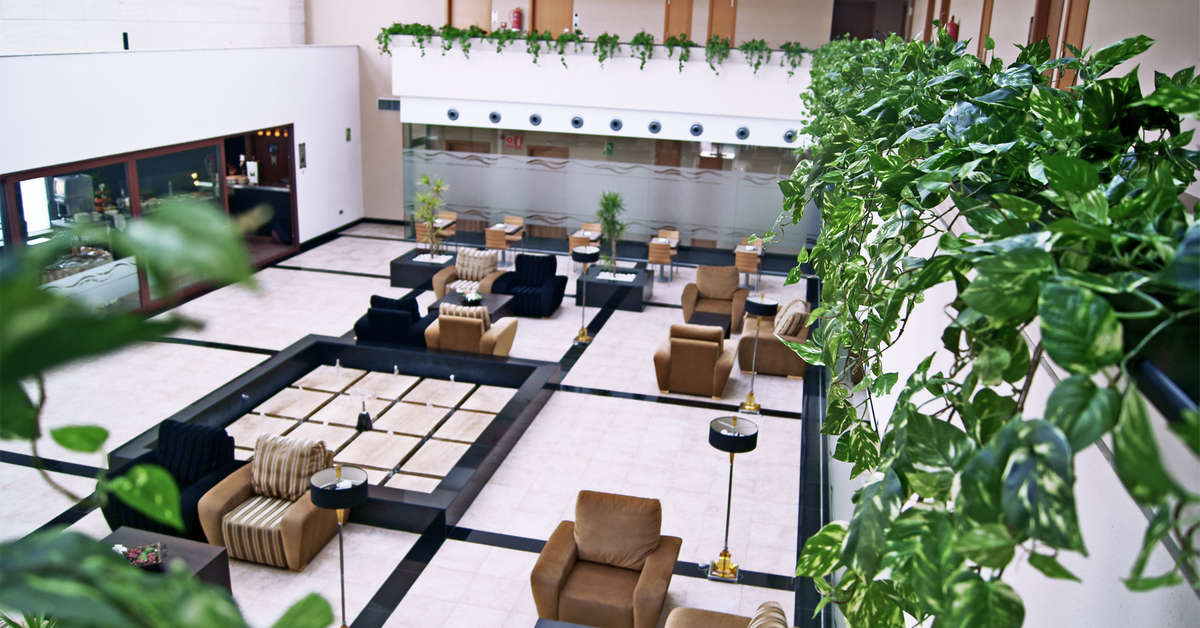 Een foto van het interieur van Andalussia Hotel