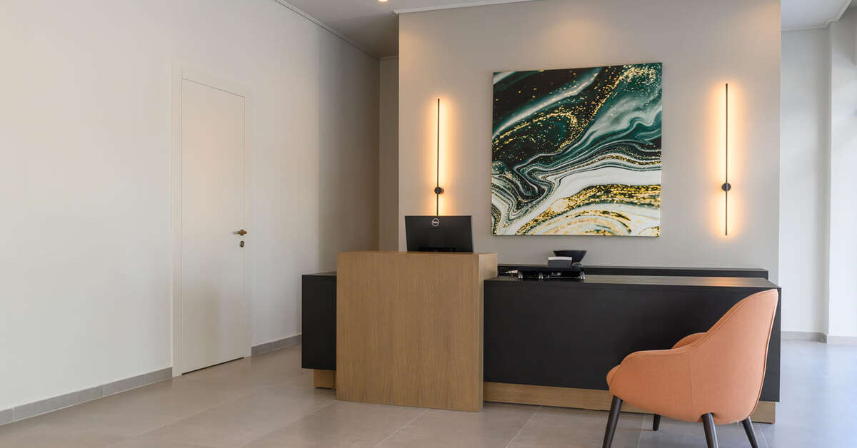Een foto van het interieur van Smaragdi Kos Hotel