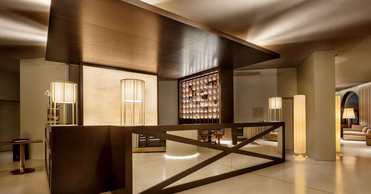 Een foto van het interieur van Grand Hotel Acores Atlantico
