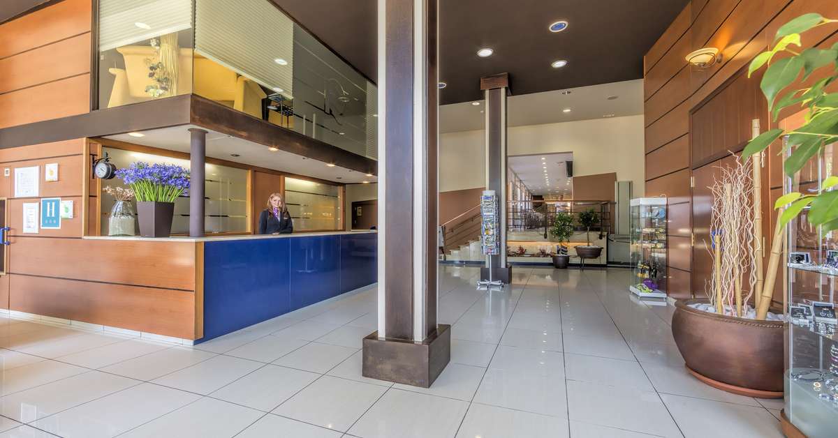 Een foto van het interieur van Hotel Espanya