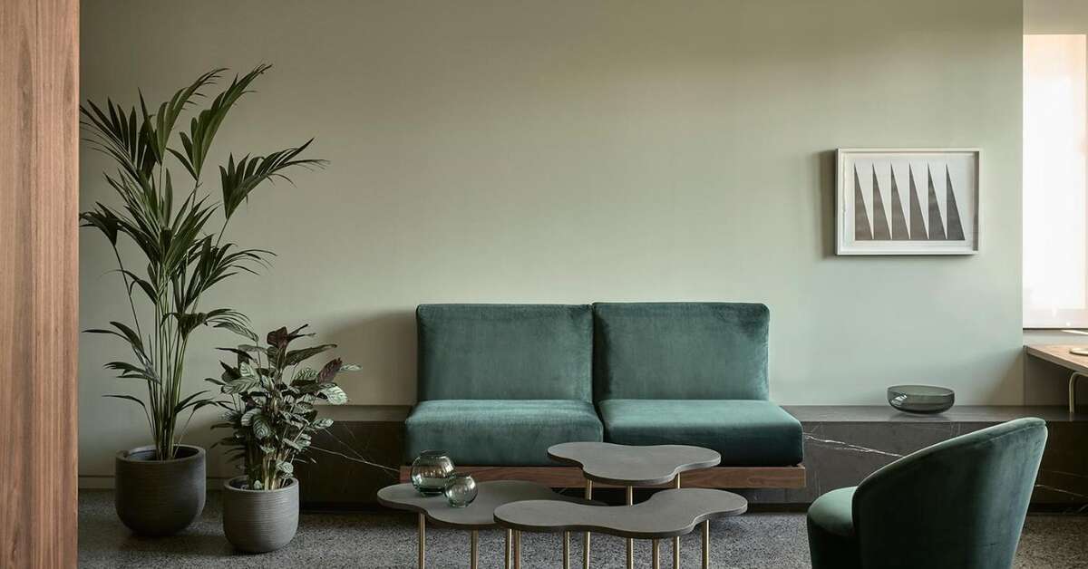 Een foto van het interieur van Perianth Hotel