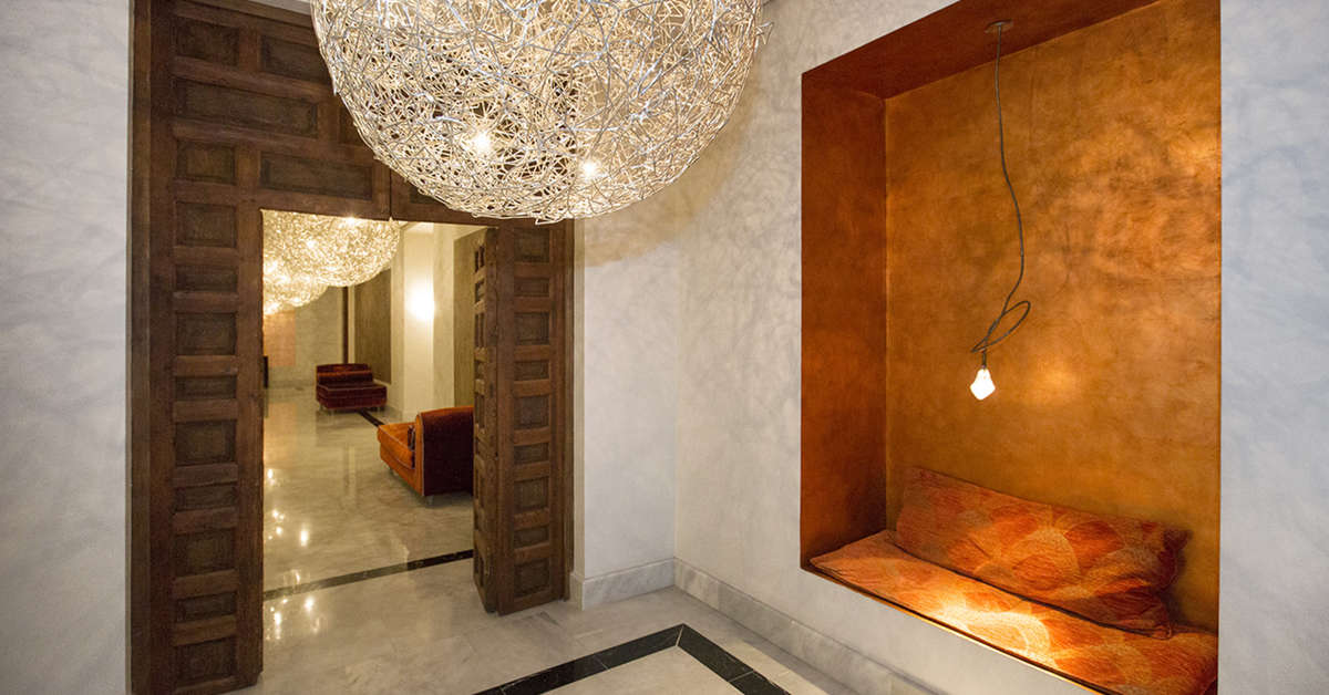 Een foto van het interieur van Hospes Palacio del Bailio