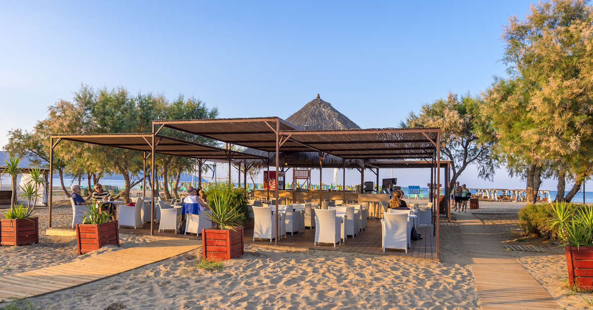 Een foto van het strand bij Mythos Palace Resort & Spa