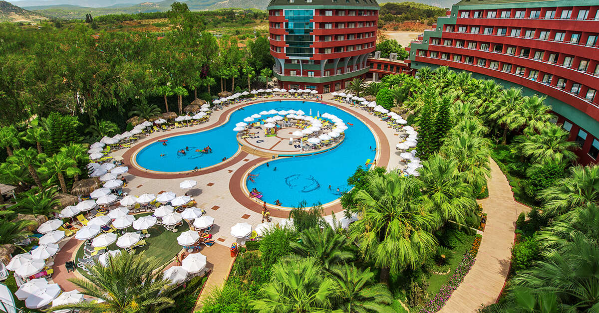 Een foto van een overzicht van Delphin Deluxe Hotel