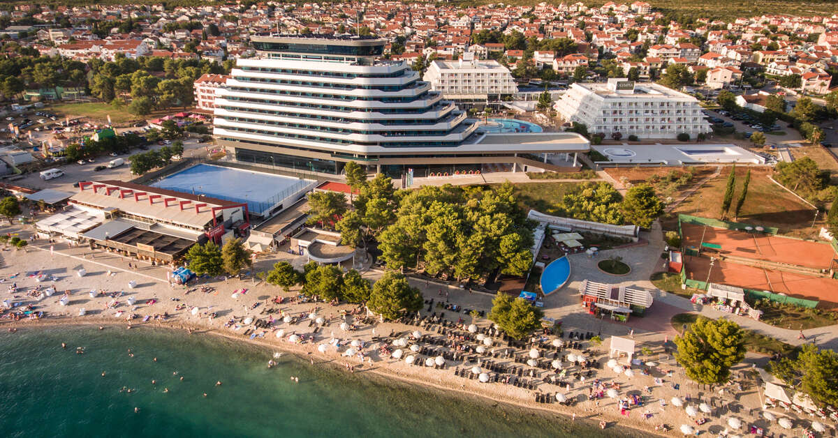 Een foto van een overzicht van Hotel Olympia Sky