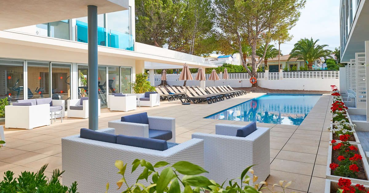 Ein Foto vom Pool im Hotel More