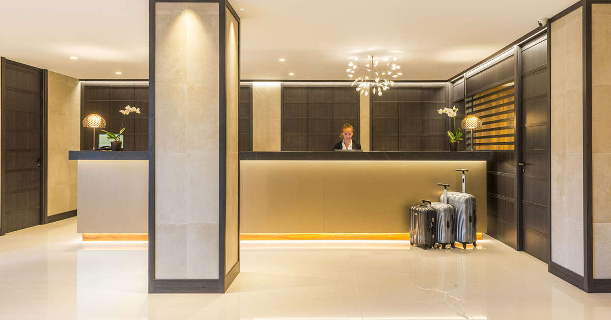 Een foto van het interieur van Hotel Marsol