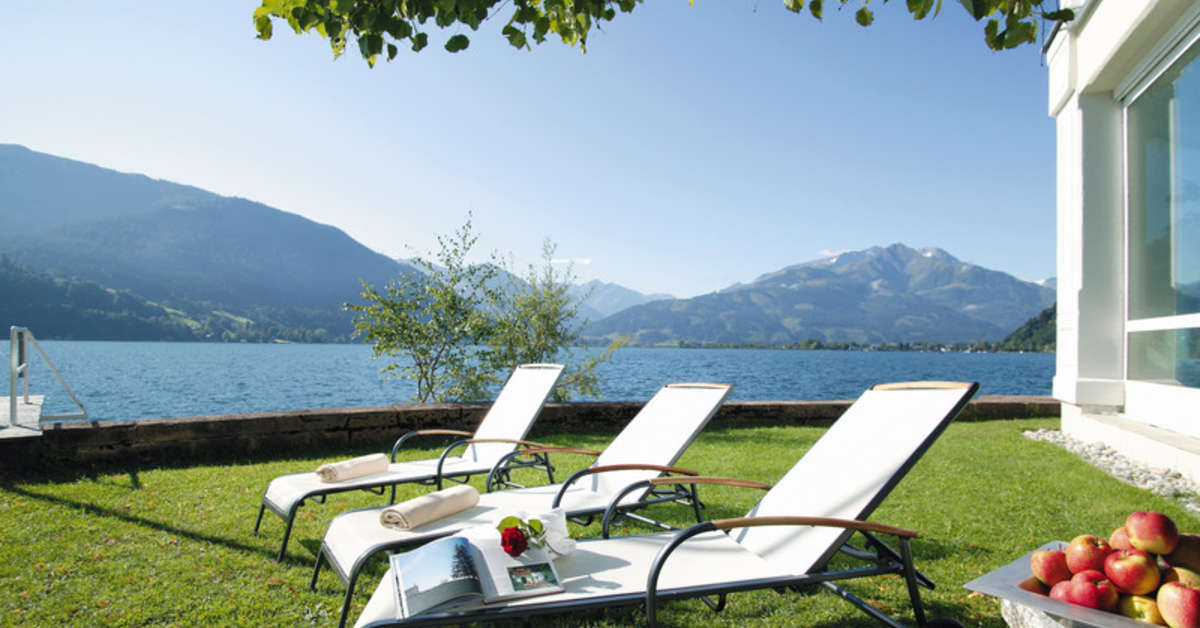 Een foto van de buitenkant van Grand Hotel Zell am See