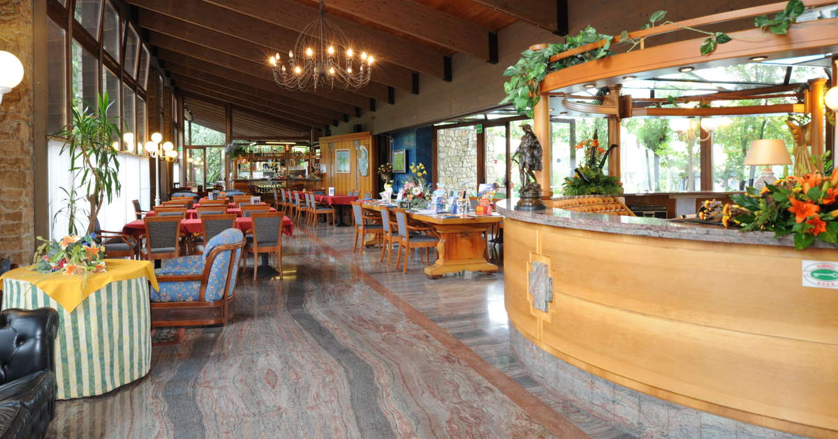 Een foto van het interieur van Sporthotel Olimpo