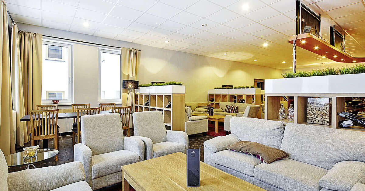 Een foto van het interieur van Pytloun Wellness Hotel