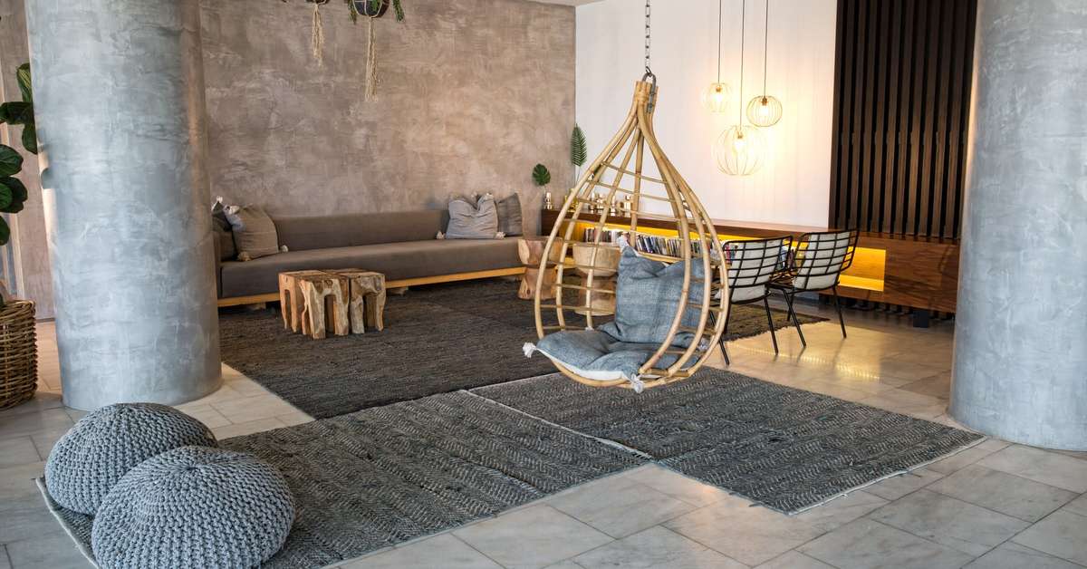 Een foto van het interieur van Blue Sky City Beach Hotel