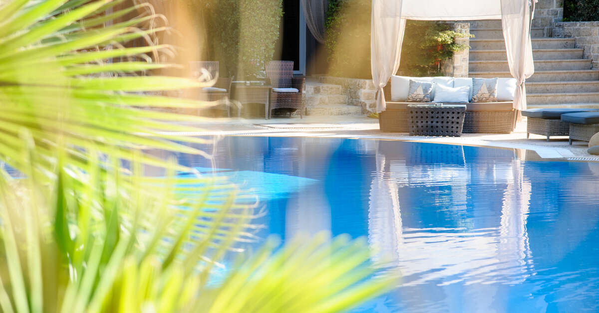 Een foto van het zwembad bij Achtis Boutique Hotel