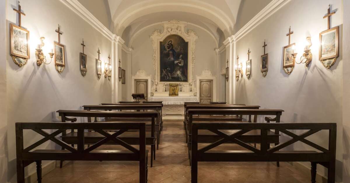 Een foto van het interieur van Posta Donini