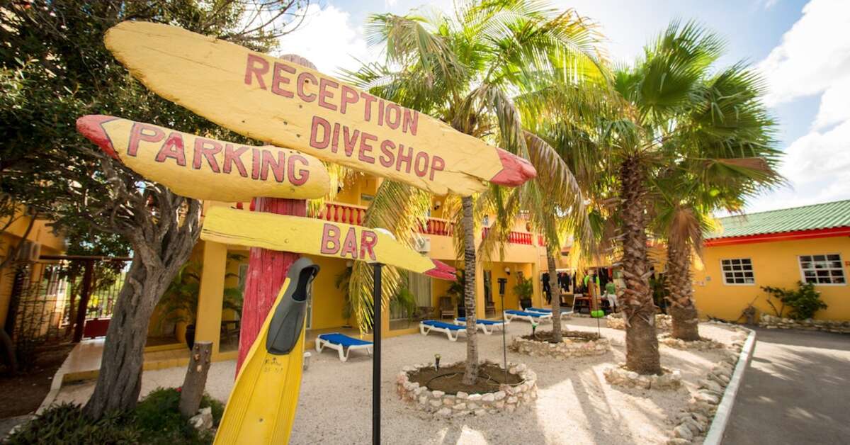 Een foto van de buitenkant van Scuba Lodge Lagun Beach