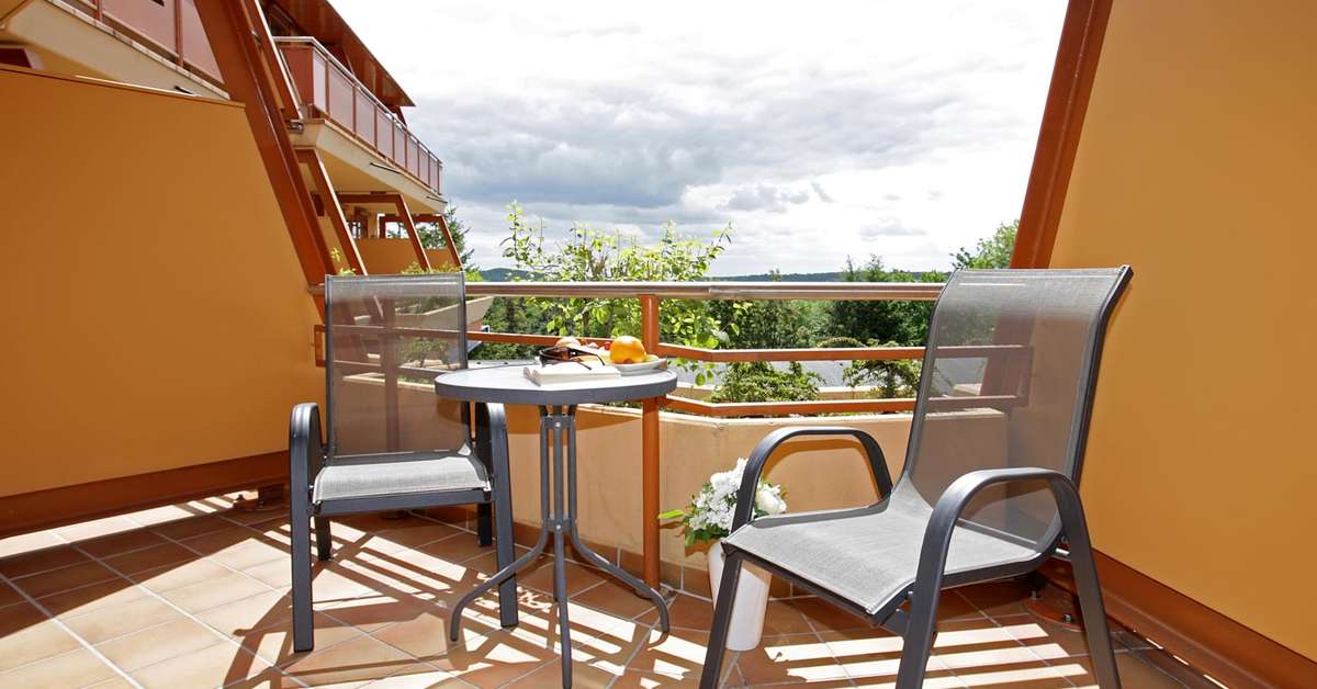 Een foto van het terras bij Cliff Hotel Rügen