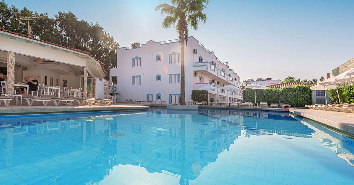 Een foto van een overzicht van Aegean Blu Appartementen