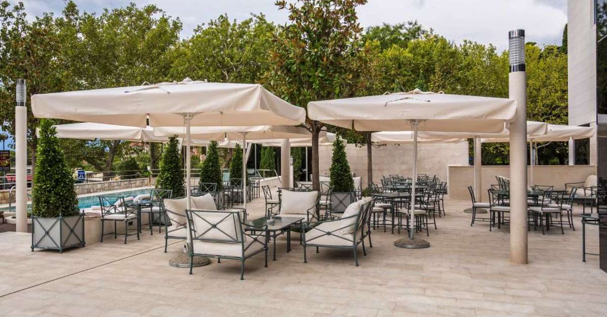 Ein Foto von der Terrasse im Hotel Park Split
